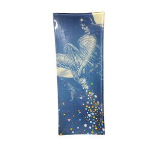 Black Thistle Urban Outfitters Glass Plate Moon Stars Celestial Fairy 5.5"x14.5"